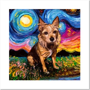 Australian Terrier Night Posters and Art